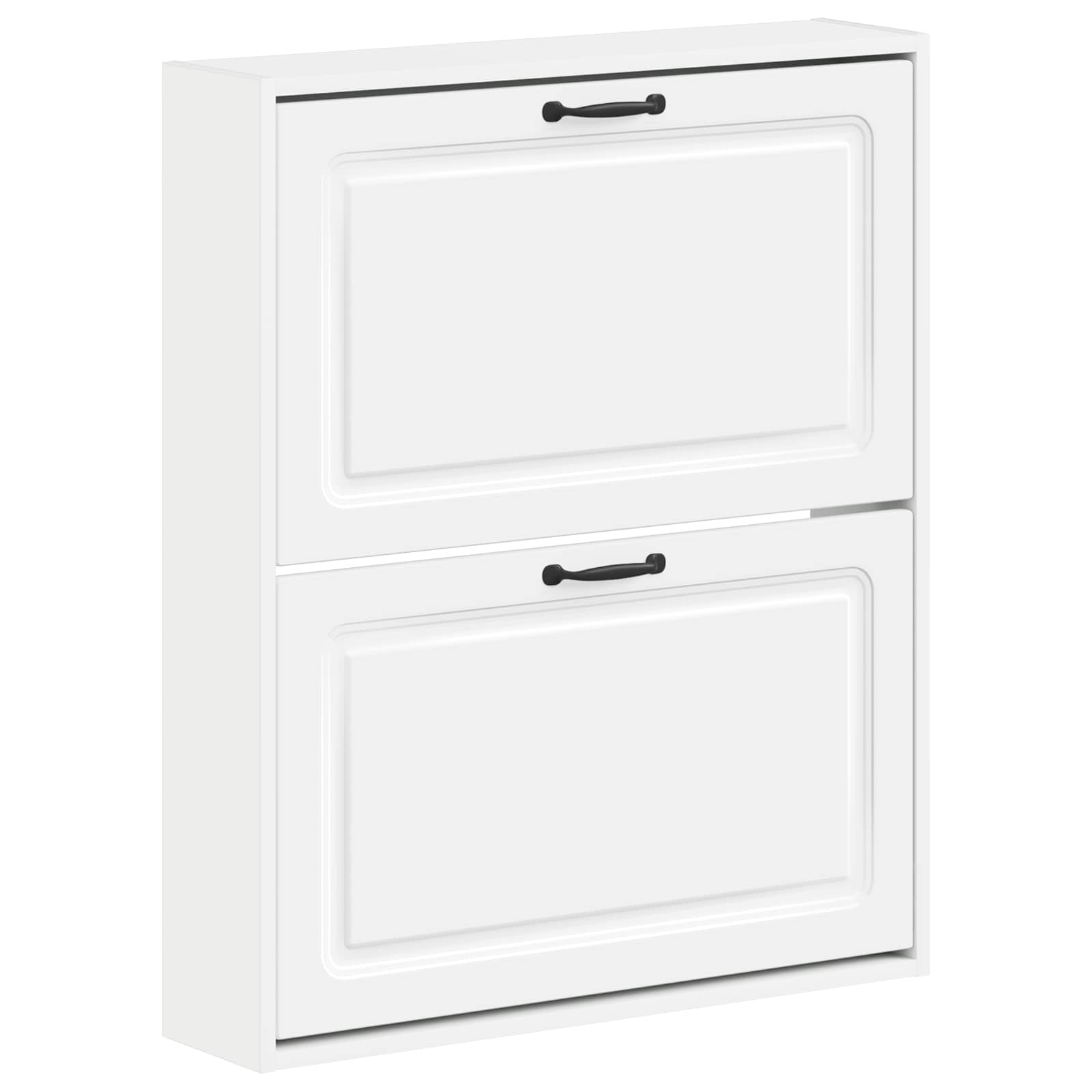vidaXL Wall-Mounted Shoe Cabinet UTRECHT 71 x 17 x 86 cm White 2