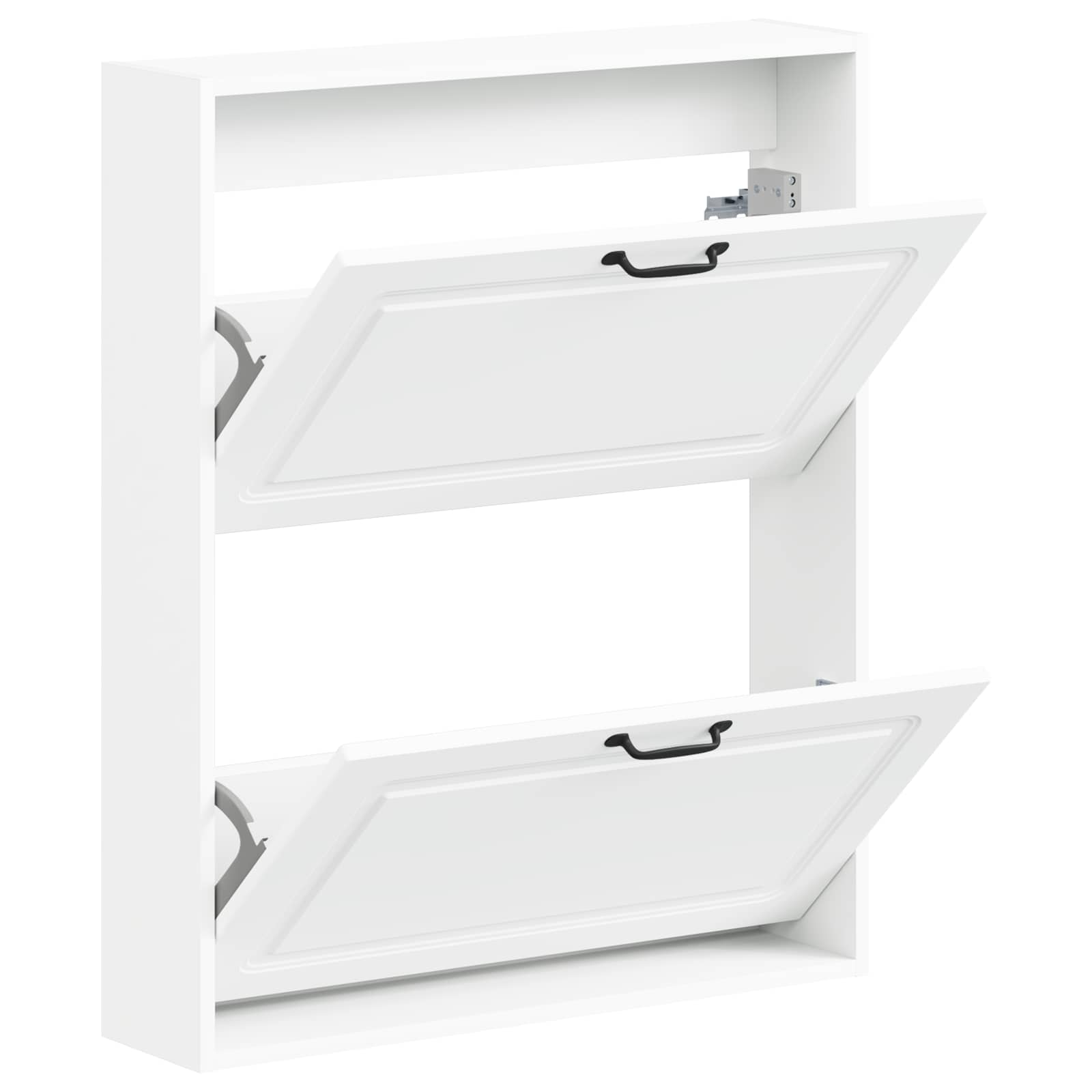 vidaXL Wall-Mounted Shoe Cabinet UTRECHT 71 x 17 x 86 cm White 3