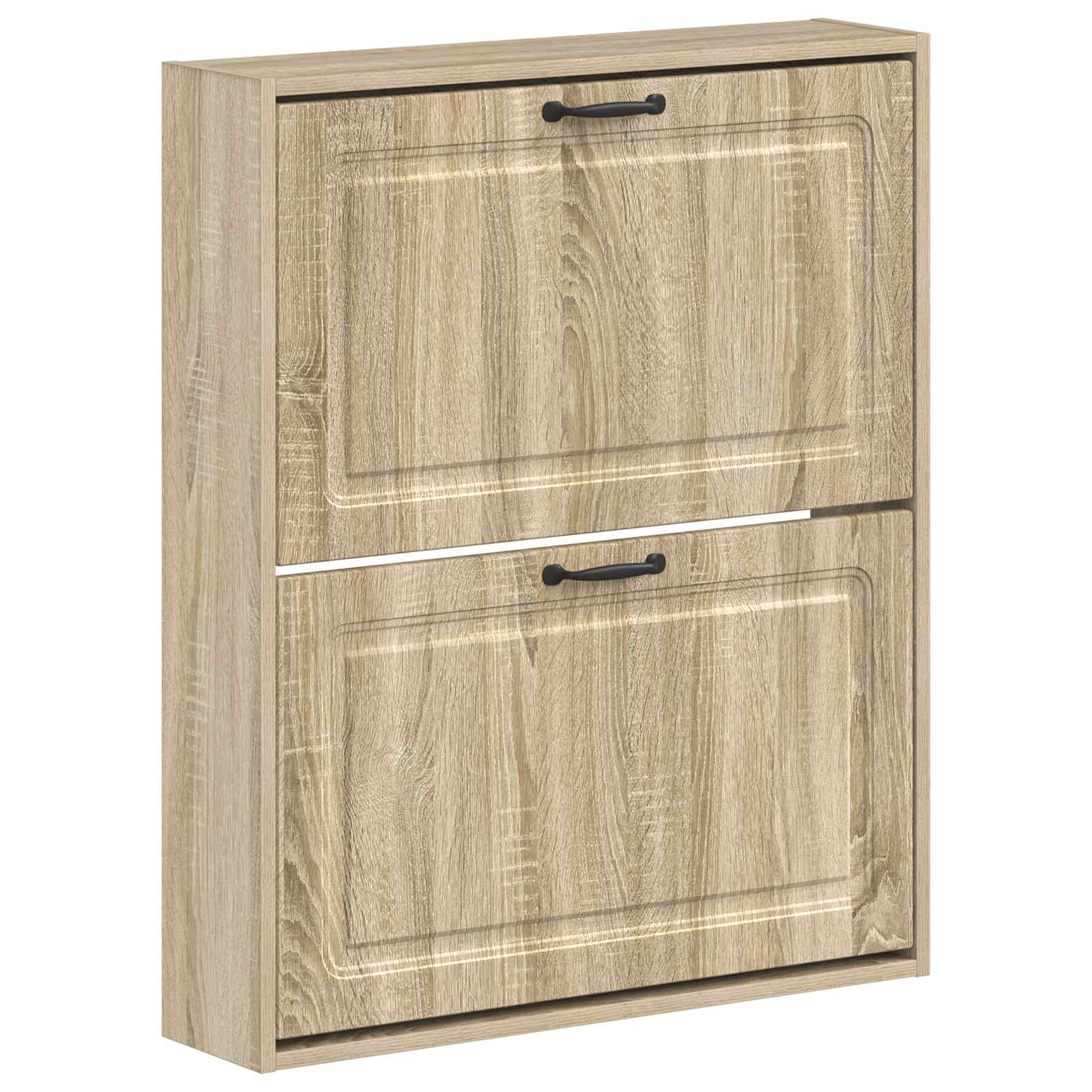 vidaXL Wall-Mounted Shoe Cabinet UTRECHT 71 x 17 x 86 cm Sonoma Oak 2