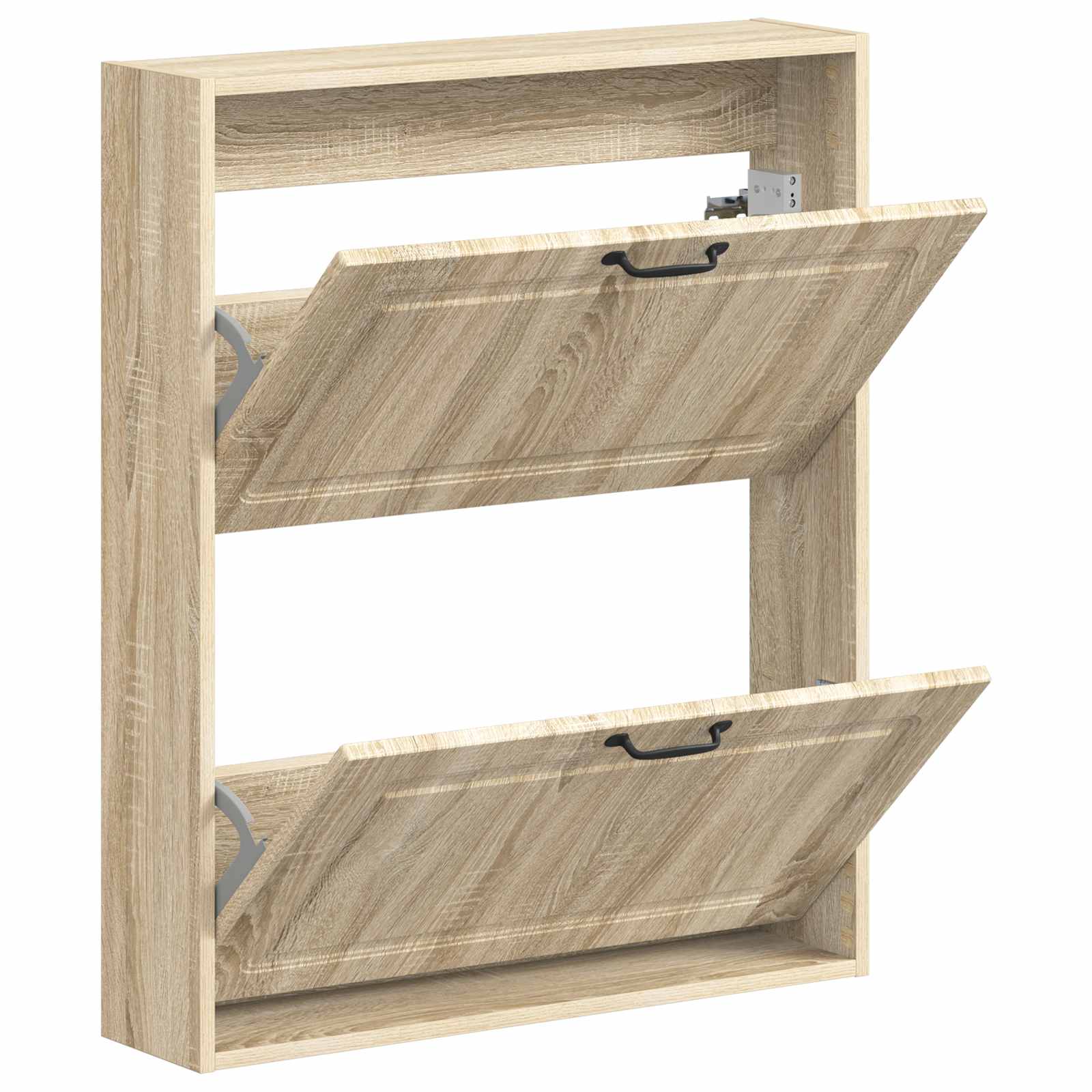 vidaXL Wall-Mounted Shoe Cabinet UTRECHT 71 x 17 x 86 cm Sonoma Oak 3