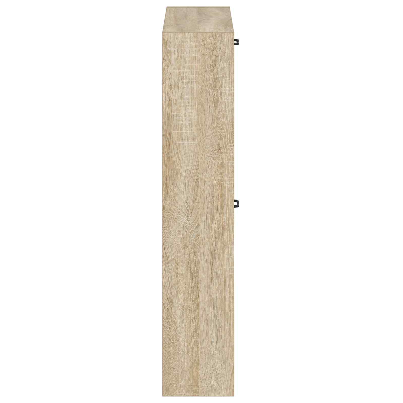 vidaXL Wall-Mounted Shoe Cabinet UTRECHT 71 x 17 x 86 cm Sonoma Oak 5
