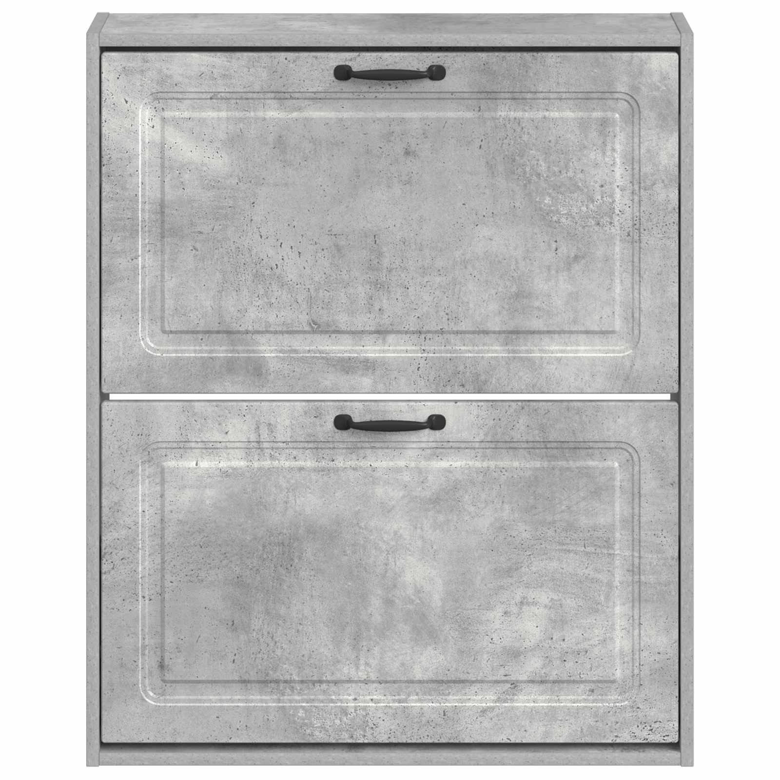 vidaXL Wall-Mounted Shoe Cabinet UTRECHT 71 x 17 x 86 cm Concrete Grey 4