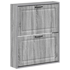 vidaXL Wall-Mounted Shoe Cabinet UTRECHT 71 x 17 x 86 cm Grey Sonoma 2