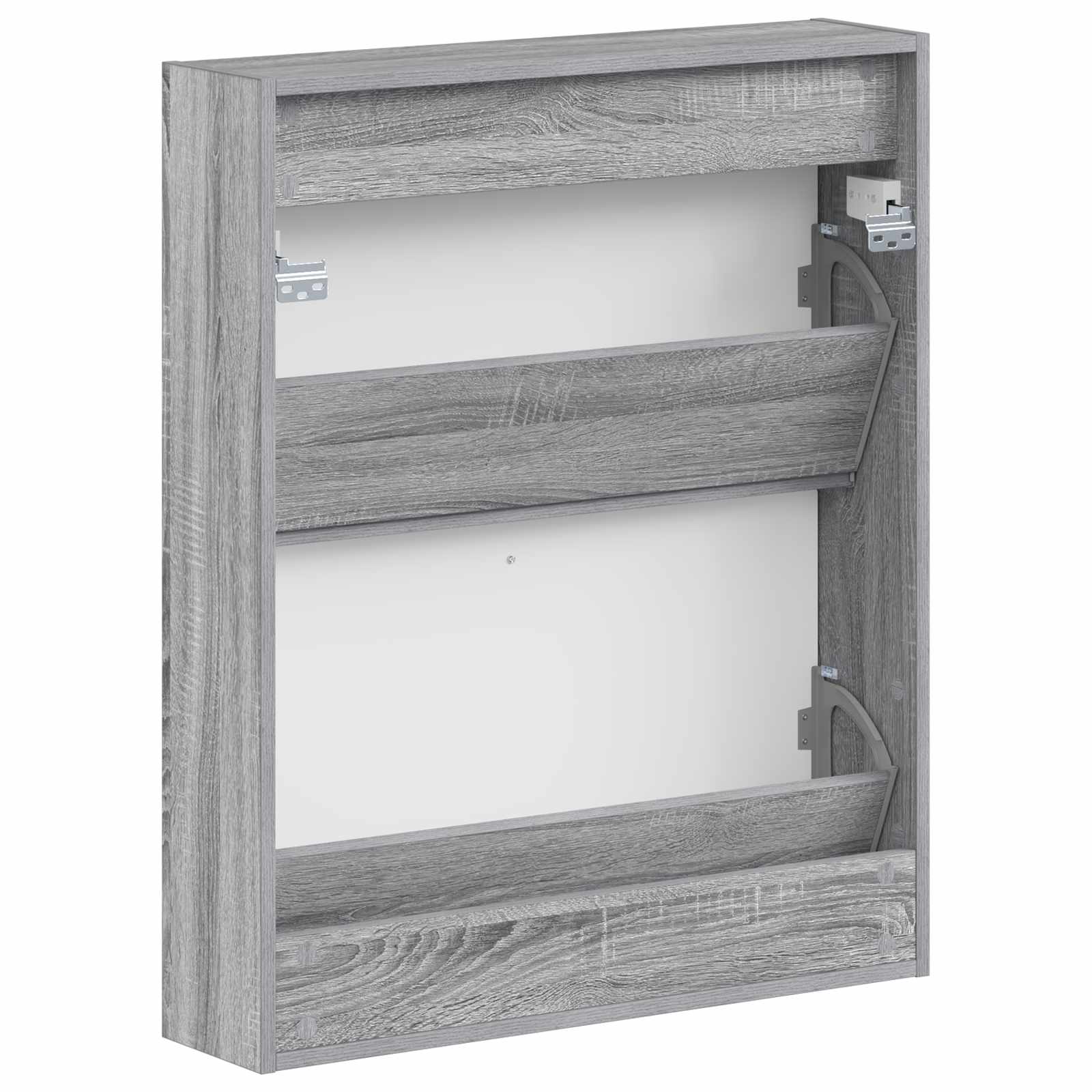vidaXL Wall-Mounted Shoe Cabinet UTRECHT 71 x 17 x 86 cm Grey Sonoma 6