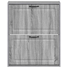 vidaXL Wall-Mounted Shoe Cabinet UTRECHT 71 x 17 x 86 cm Grey Sonoma 4