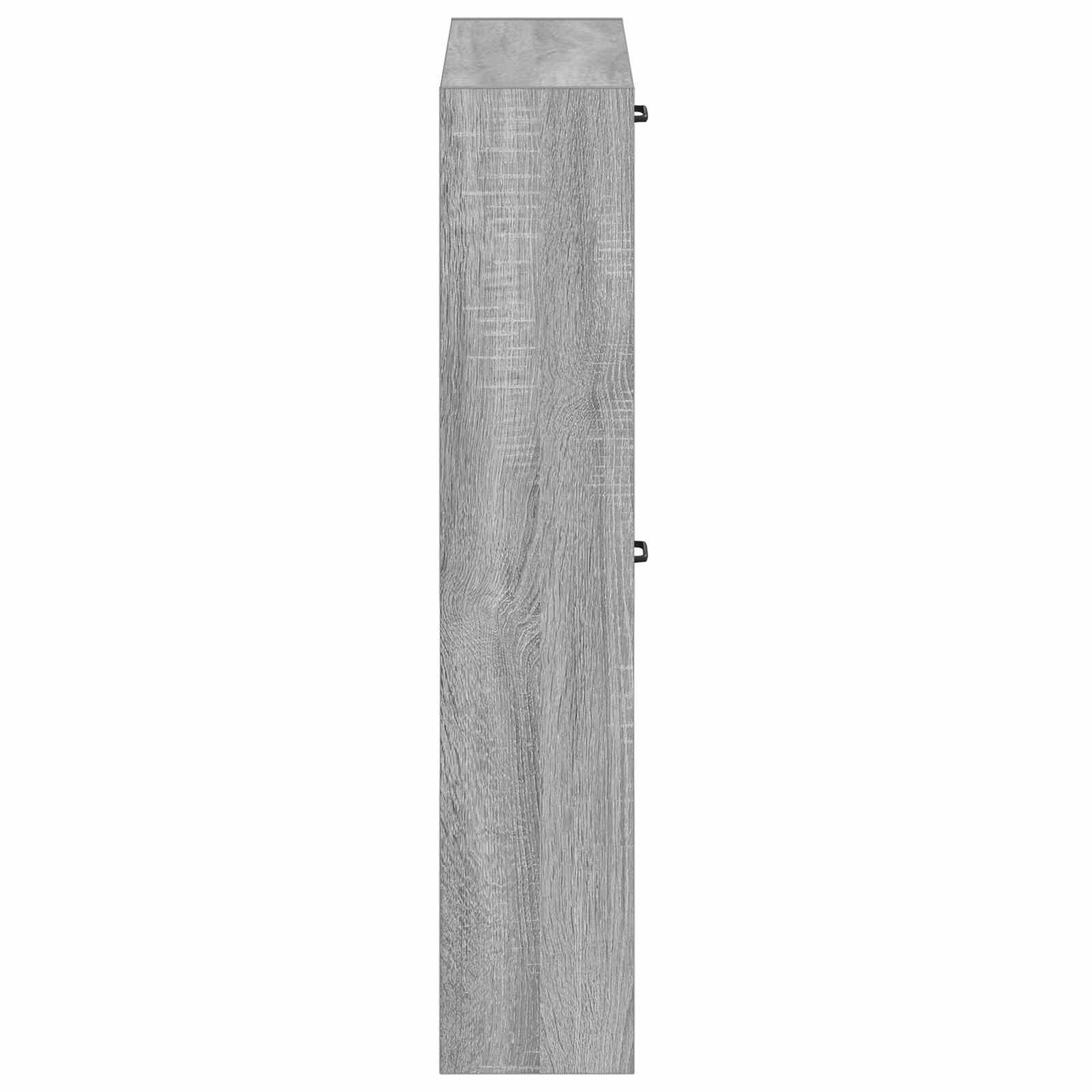 vidaXL Wall-Mounted Shoe Cabinet UTRECHT 71 x 17 x 86 cm Grey Sonoma 5