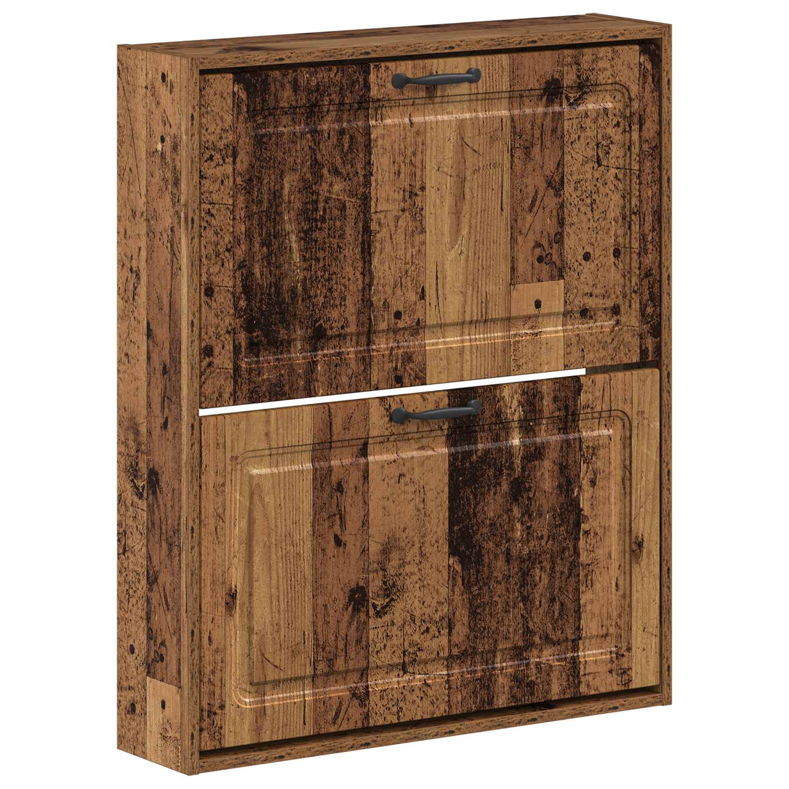 vidaXL Wall-Mounted Shoe Cabinet UTRECHT 71 x 17 x 86 cm Old Wood 2
