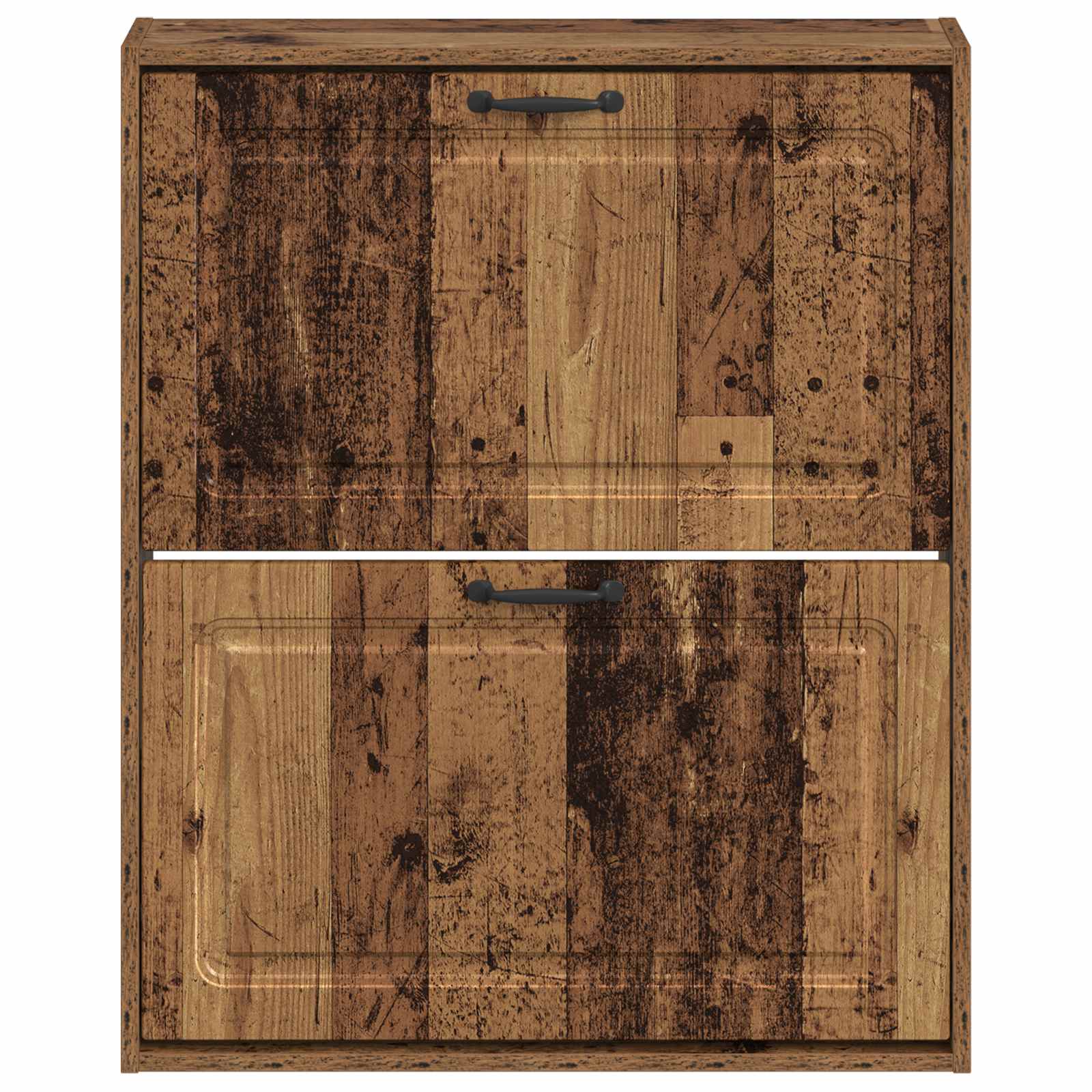 vidaXL Wall-Mounted Shoe Cabinet UTRECHT 71 x 17 x 86 cm Old Wood 4