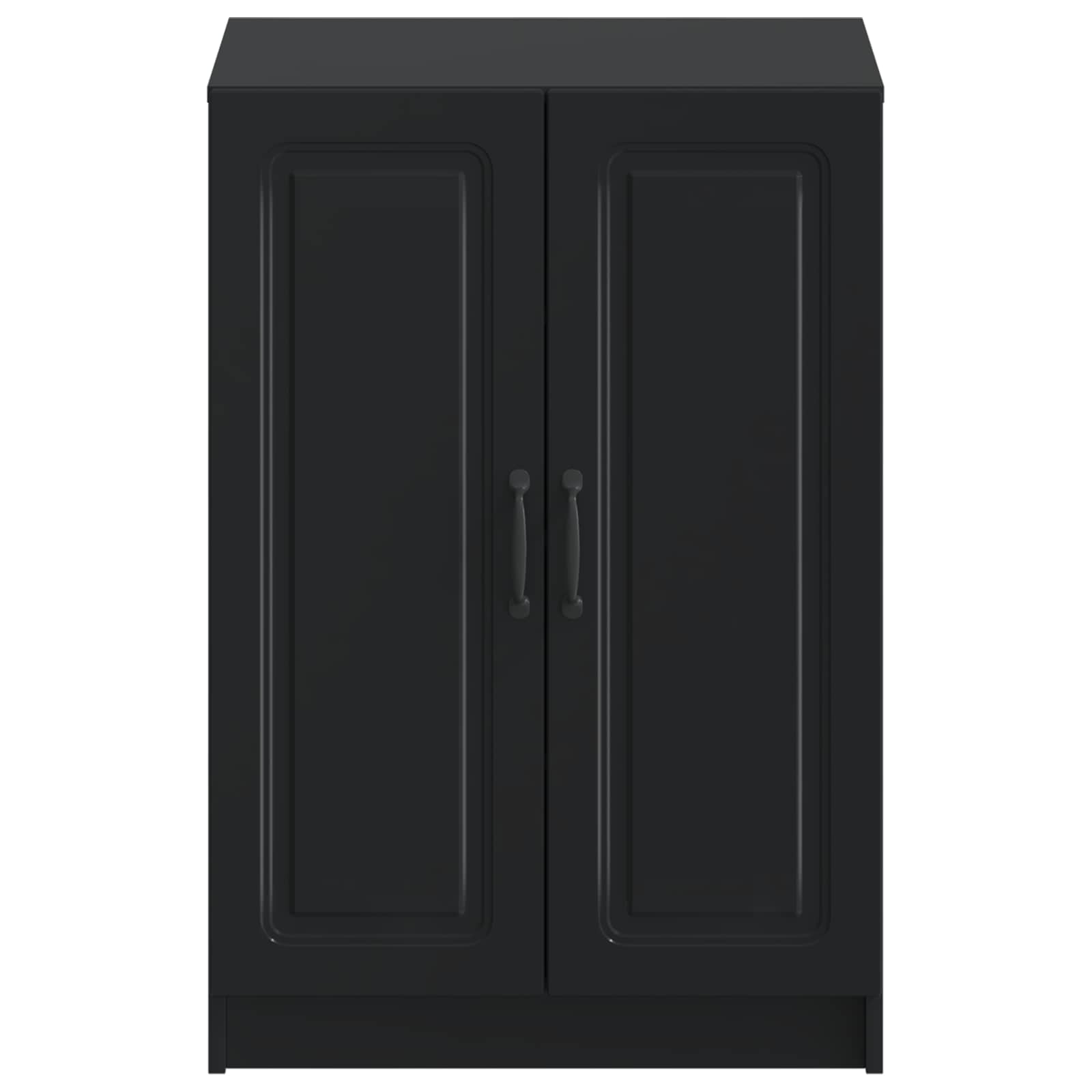 vidaXL Shoe Cabinet UTRECHT 59.5 x 39.5 x 87 cm Engineered Wood Black 4