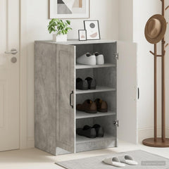 vidaXL Shoe Cabinet UTRECHT 59.5 x 39.5 x 87 cm Engineered Wood 1