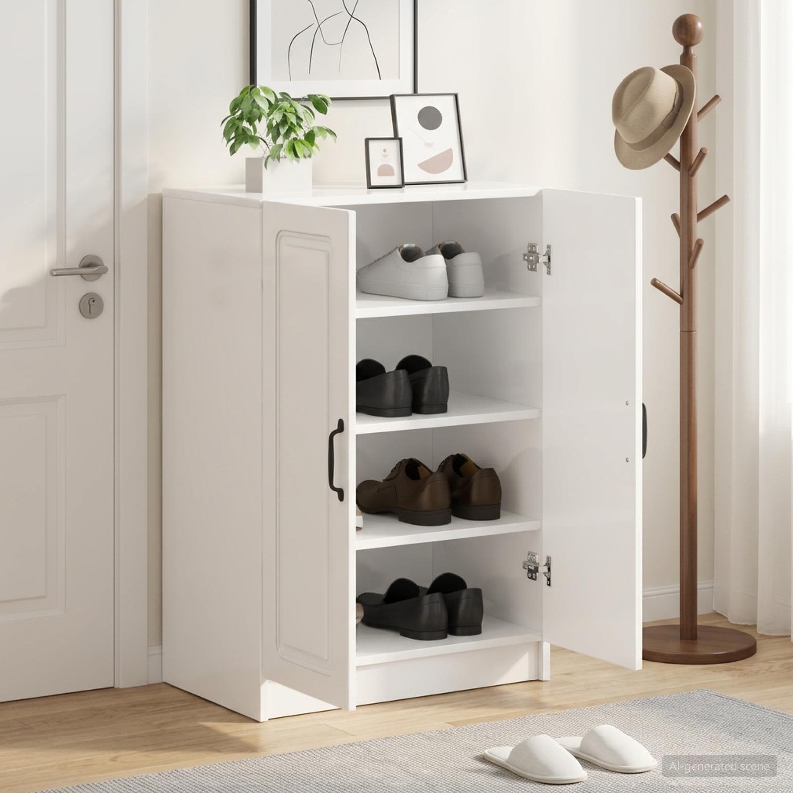 vidaXL Shoe Cabinet UTRECHT 59.5 x 39.5 x 87 cm Engineered Wood 1