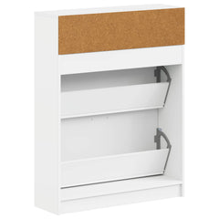 vidaXL Shoe Cabinet UTRECHT 78 x 24 x 100 cm Engineered Wood White 6