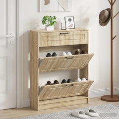 vidaXL Shoe Cabinet UTRECHT 78 x 24 x 100 cm Engineered Wood 1