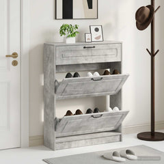 vidaXL Shoe Cabinet UTRECHT 78 x 24 x 100 cm Engineered Wood 1