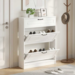 vidaXL Shoe Cabinet UTRECHT 78 x 24 x 100 cm Engineered Wood 1