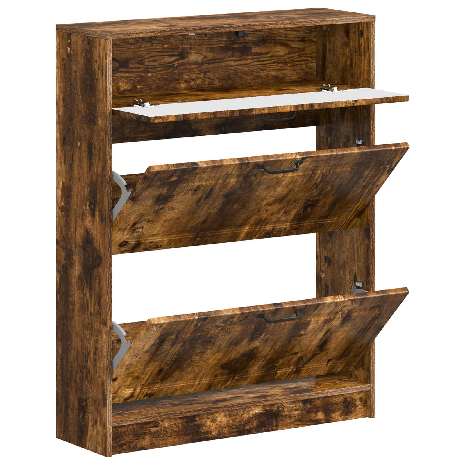 vidaXL Shoe Cabinet UTRECHT 78 x 24 x 100 cm Engineered Wood 3