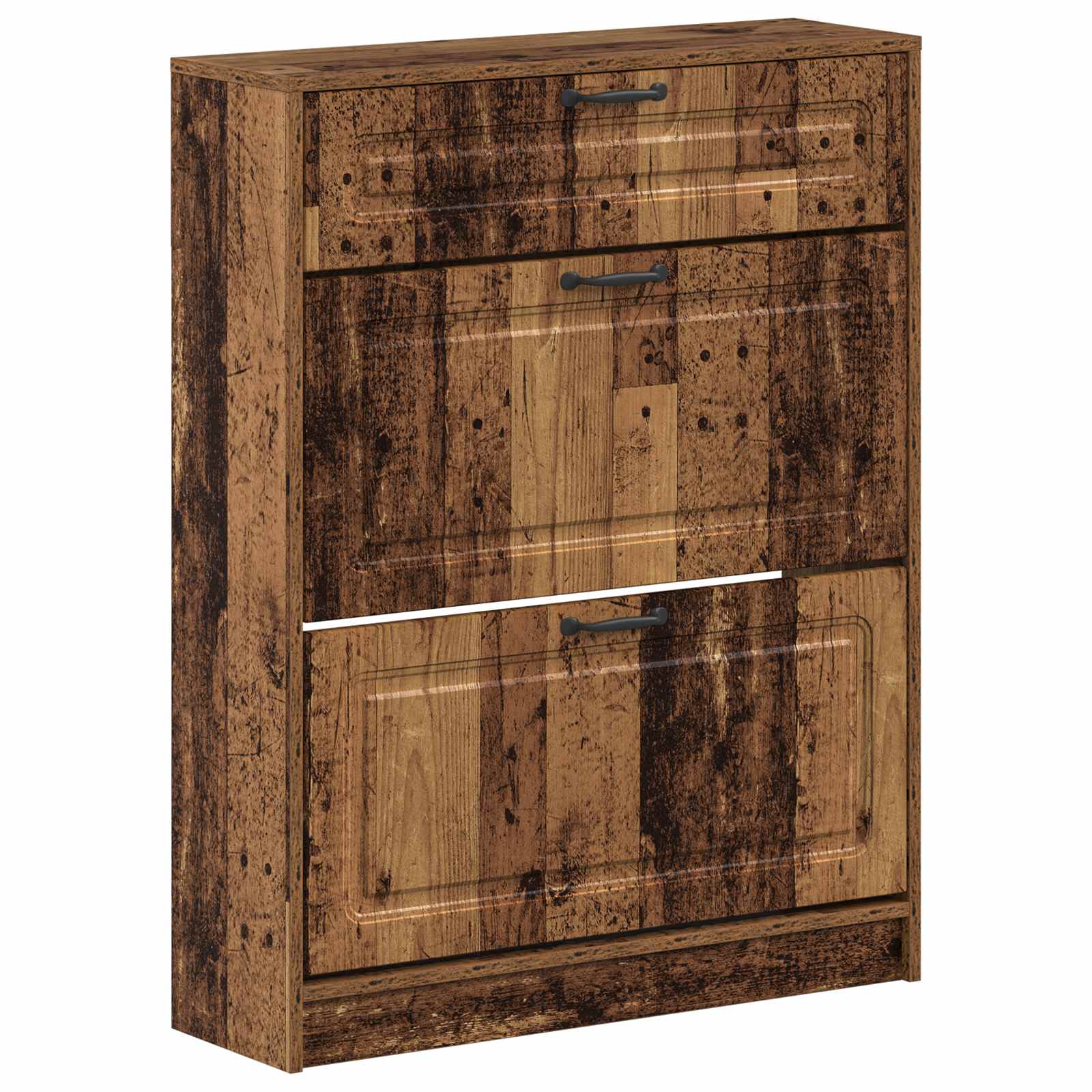 vidaXL Shoe Cabinet UTRECHT 78 x 24 x 100 cm Engineered Wood Old Wood 2