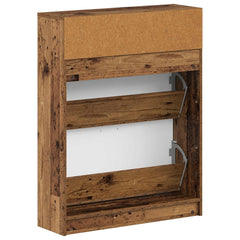 vidaXL Shoe Cabinet UTRECHT 78 x 24 x 100 cm Engineered Wood Old Wood 6