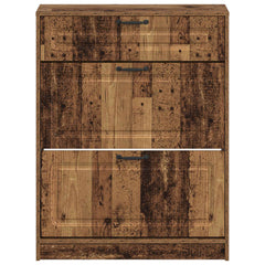 vidaXL Shoe Cabinet UTRECHT 78 x 24 x 100 cm Engineered Wood Old Wood 4