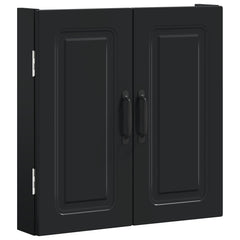 vidaXL Dartboard Cabinet UTRECHT Black 52.5 x 10.5 x 53.5 cm 4