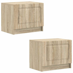 vidaXL TV Cabinet Sonoma Oak Engineered Wood 4