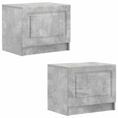 vidaXL TV Cabinet Concrete Grey Engineered Wood 4
