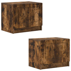 vidaXL TV Cabinet Smoked Oak Engineered Wood 4