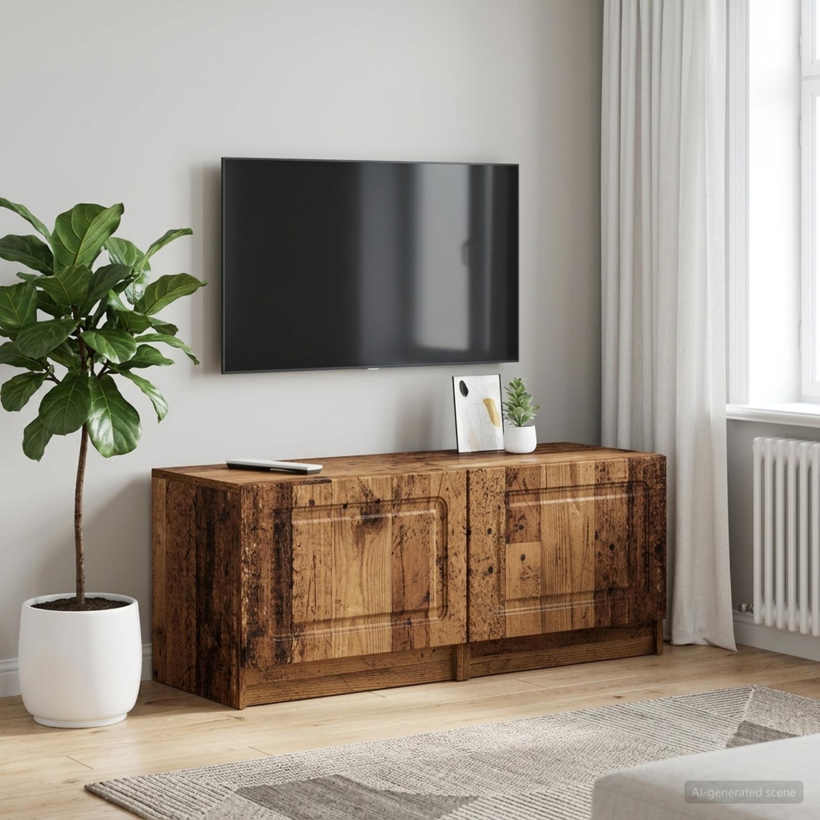 vidaXL TV Cabinet Old Wood Engineered Wood 1