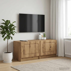 vidaXL TV Cabinet Artisan Oak Engineered Wood 1