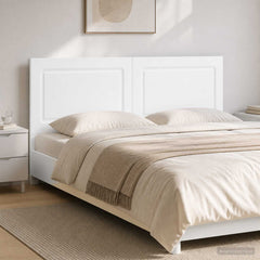 vidaXL Wall-Mounted Headboard UTRECHT White Engineered Wood 1