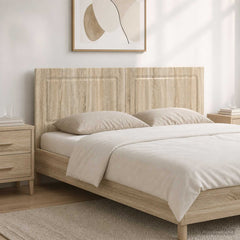 vidaXL Wall-Mounted Headboard UTRECHT Sonoma Oak Engineered Wood 1