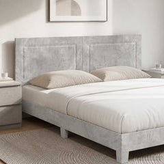 vidaXL Wall-Mounted Headboard UTRECHT Concrete Grey Engineered Wood 1