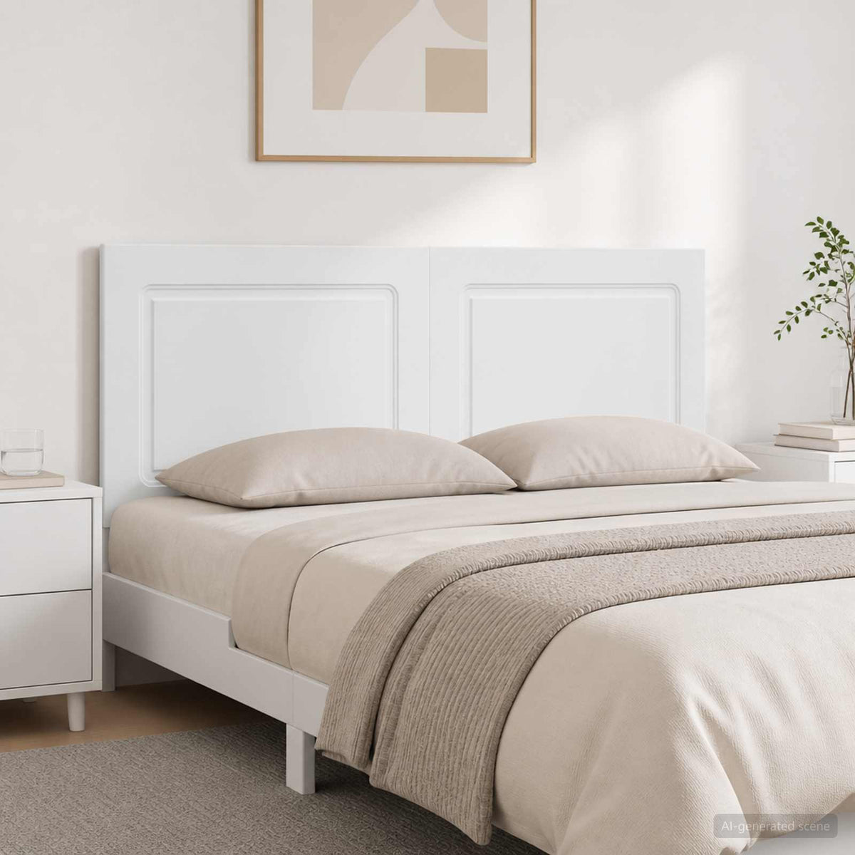 vidaXL Wall-Mounted Headboard UTRECHT Engineered Wood Width 140 cm