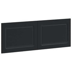 vidaXL Wall-Mounted Headboard UTRECHT Black Engineered Wood 2