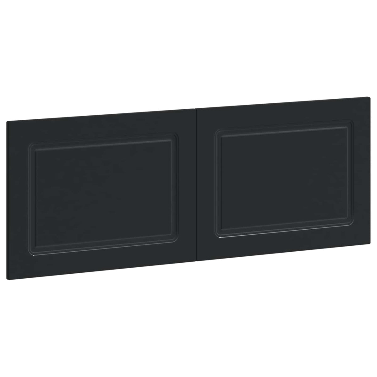 Wall-Mounted Headboard UTRECHT Engineered Wood Width 140 cm Black