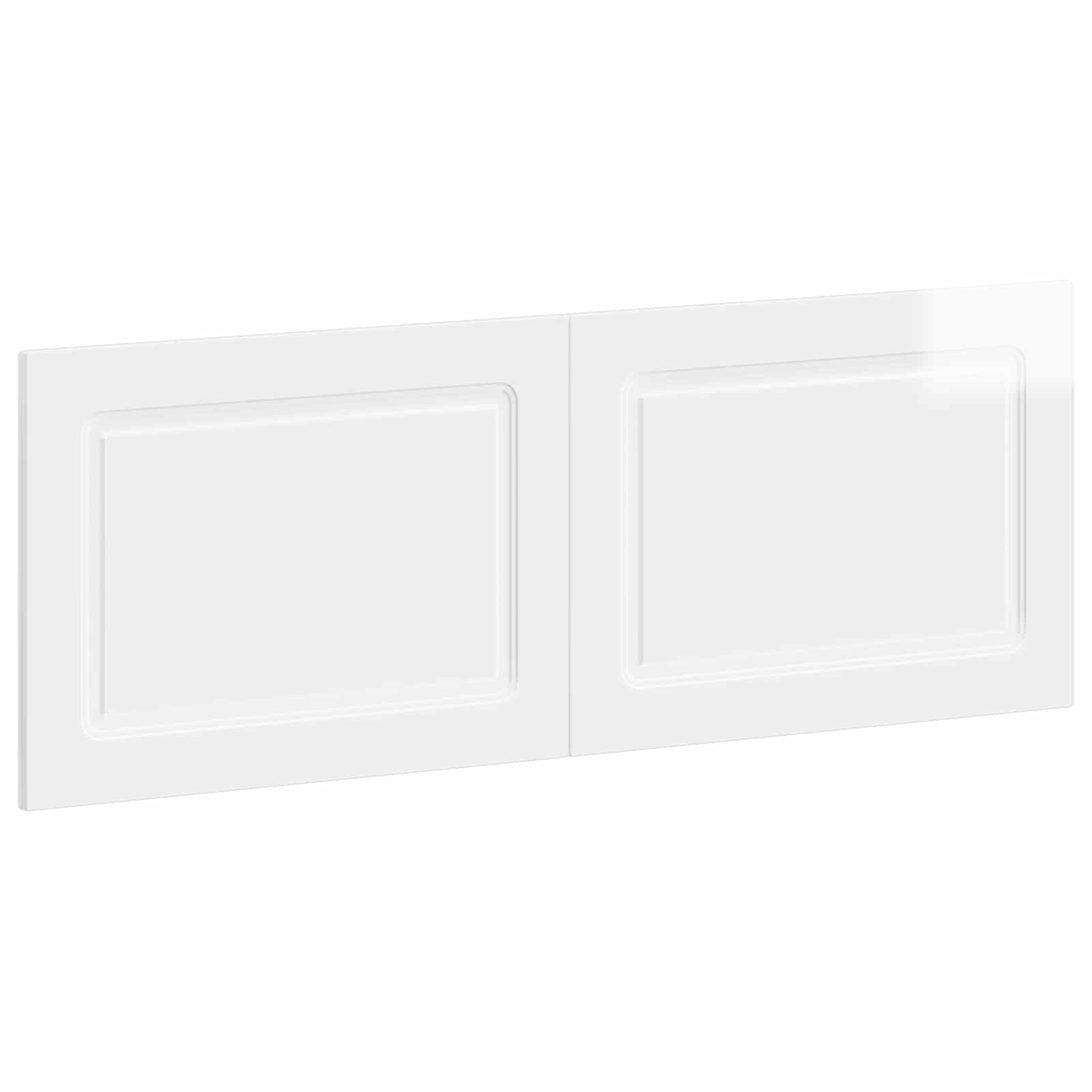 vidaXL Wall-Mounted Headboard UTRECHT High Gloss White Engineered Wood 2