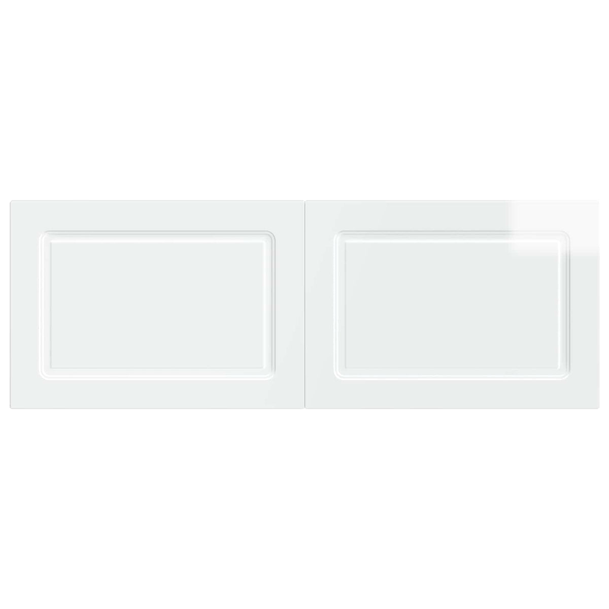 Wall-Mounted Headboard UTRECHT Engineered Wood Width 140 cm High gloss white
