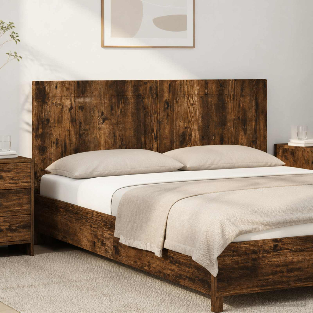 vidaXL Wall-Mounted Headboard UTRECHT Engineered Wood Width 140 cm