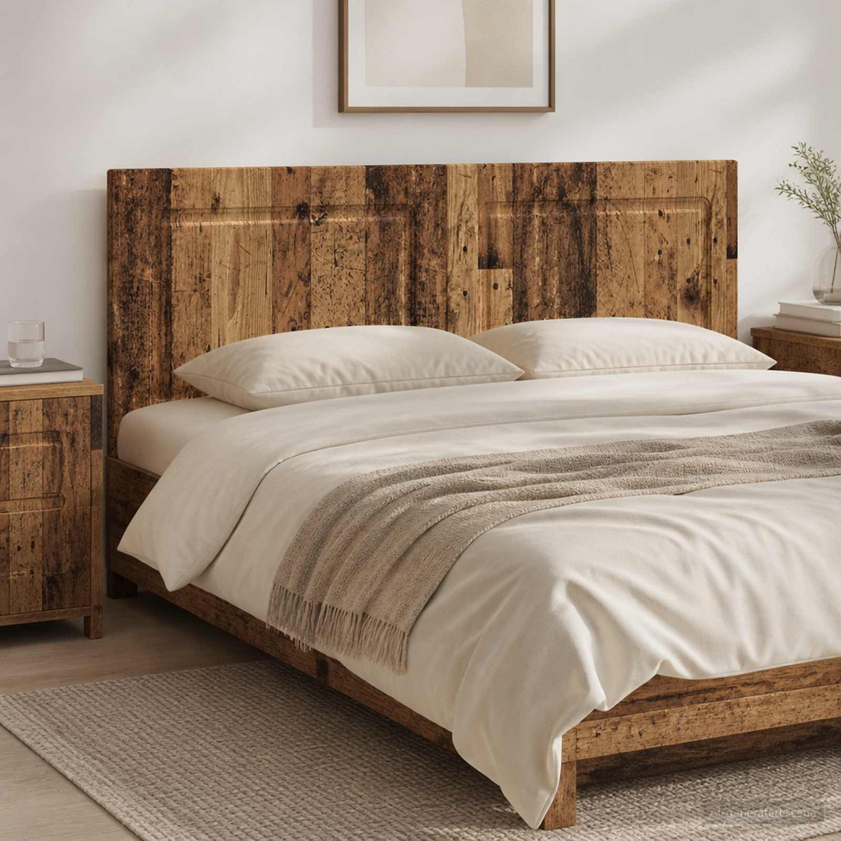 vidaXL Wall-Mounted Headboard UTRECHT Engineered Wood Width 140 cm