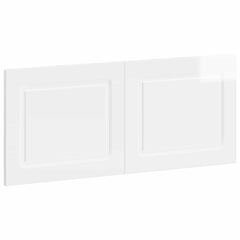 vidaXL Wall-Mounted Headboard UTRECHT High Gloss White Engineered Wood 2