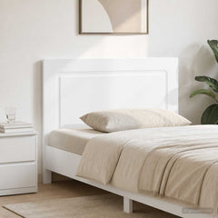 vidaXL Wall-Mounted Headboard UTRECHT High Gloss White Engineered Wood 1