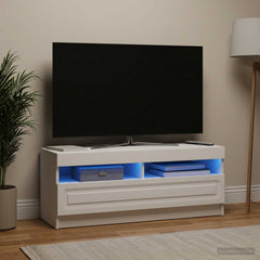 LED TV Cabinet Engineered Wood White