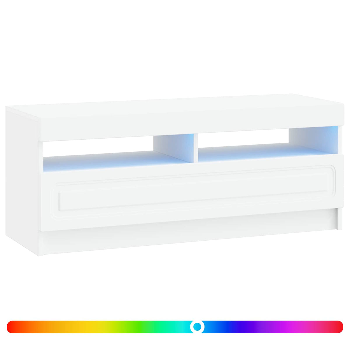 LED TV Cabinet Engineered Wood White