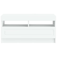 vidaXL LED TV Cabinet White Engineered Wood 6