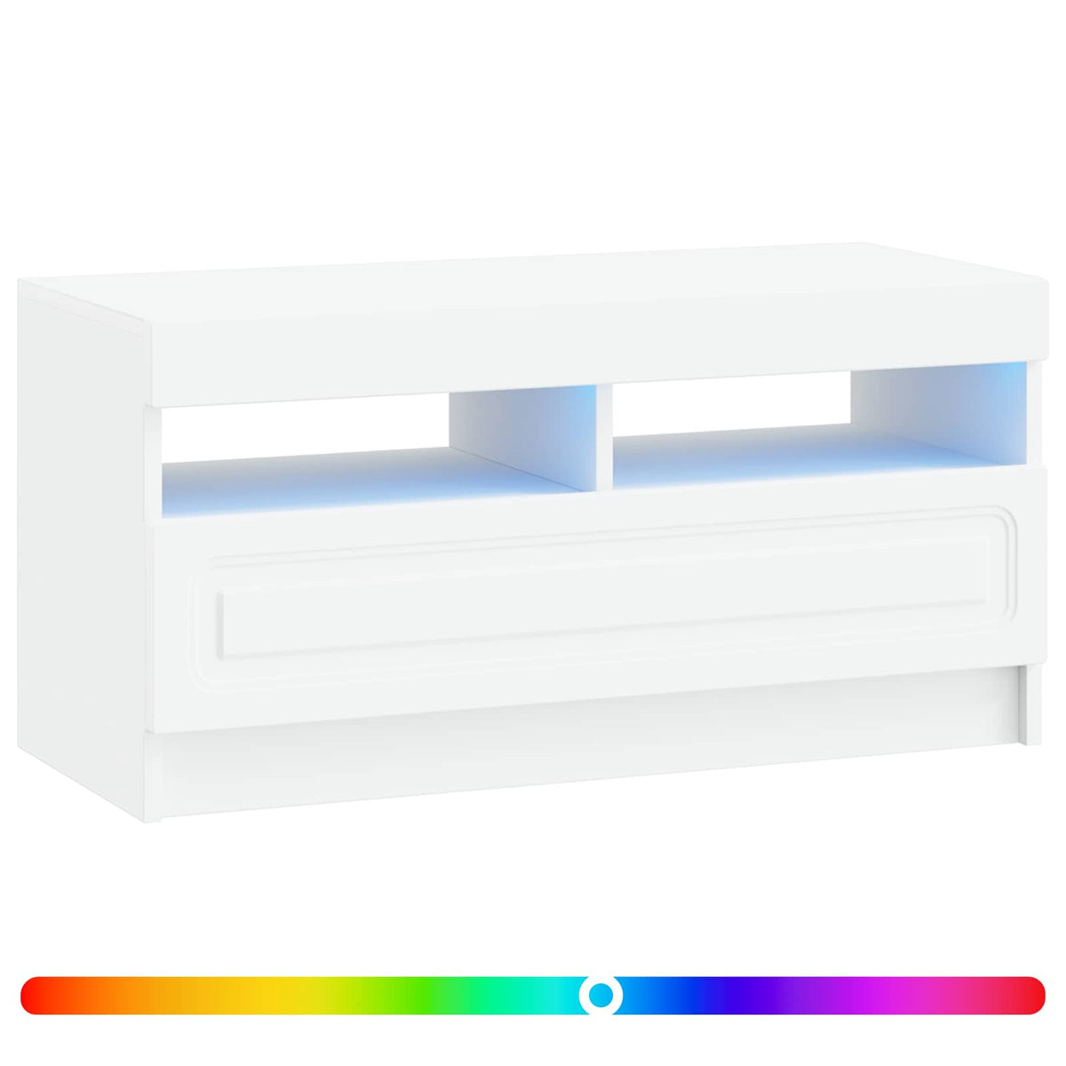 LED TV Cabinet Engineered Wood White