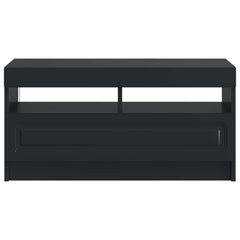 vidaXL LED TV Cabinet Black Engineered Wood 6