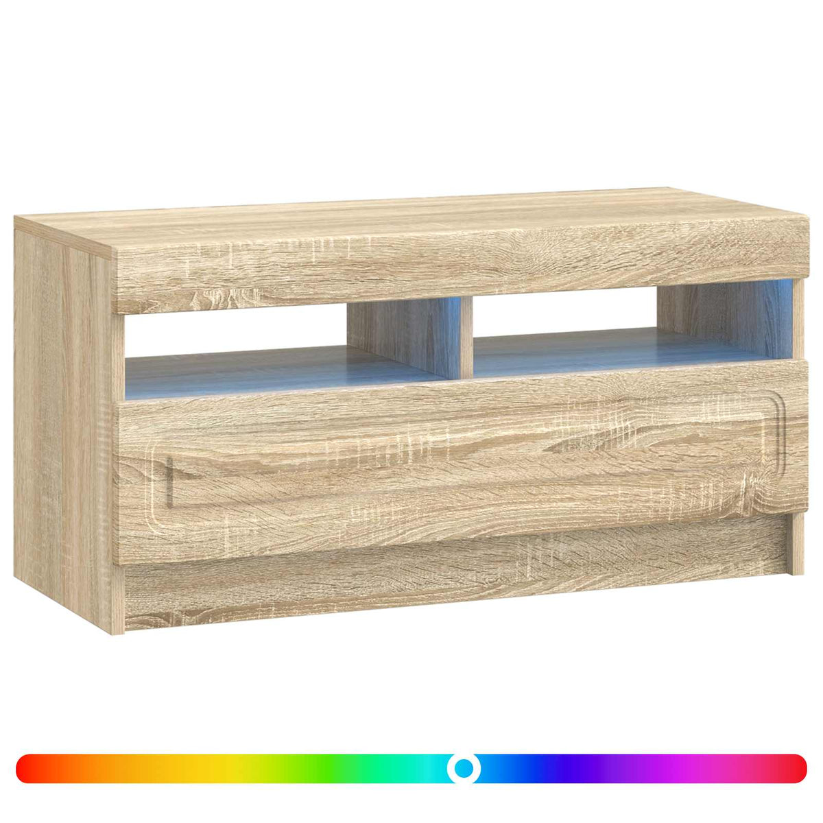 LED TV Cabinet Engineered Wood Sonoma oak
