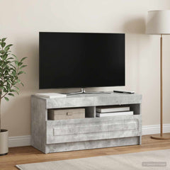 vidaXL LED TV Cabinet Concrete Grey Engineered Wood 4