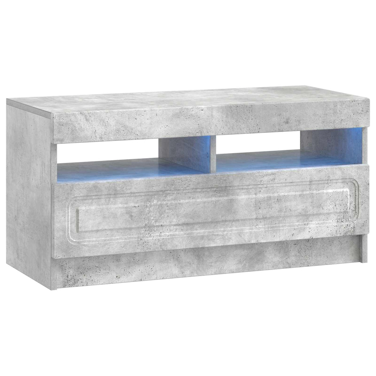 LED TV Cabinet Engineered Wood Concrete grey