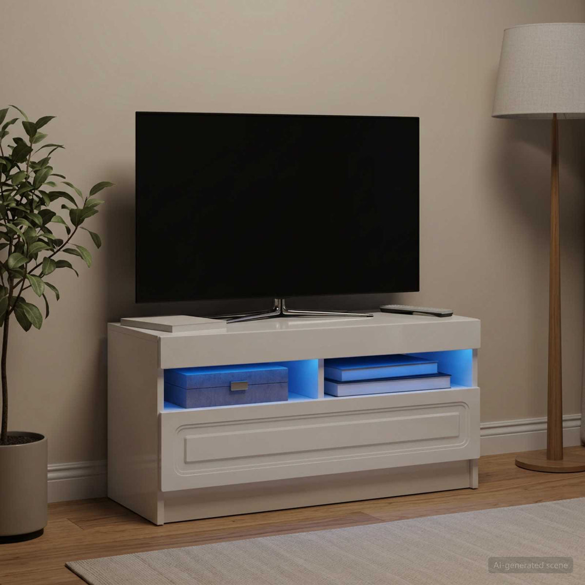 vidaXL LED TV Cabinet Engineered Wood